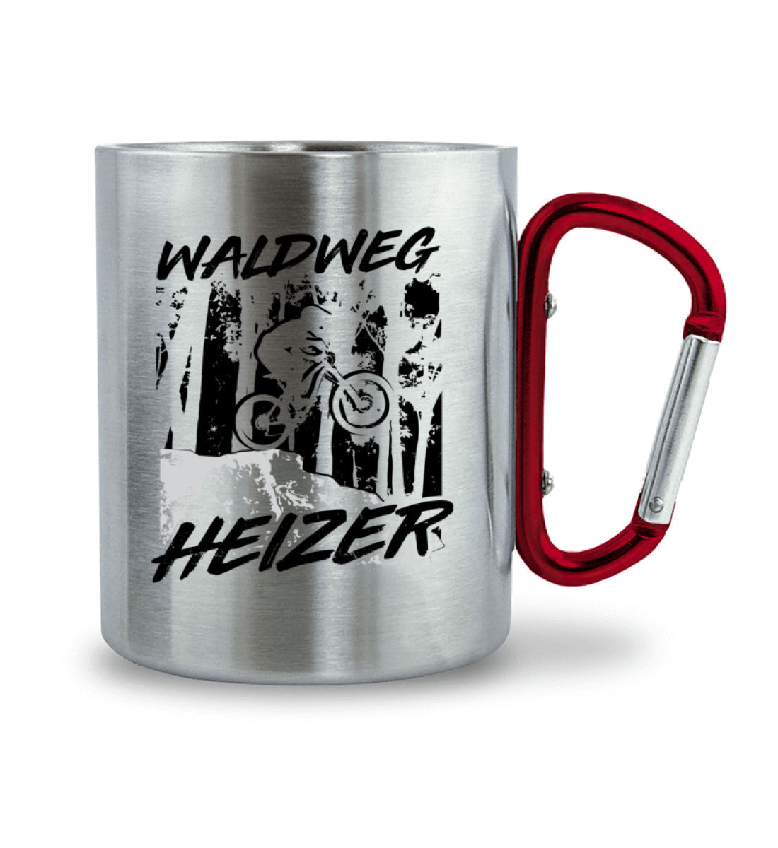 Waldweg Heizer - (F.W) - Karabiner Tasse fahrrad wandern 330ml