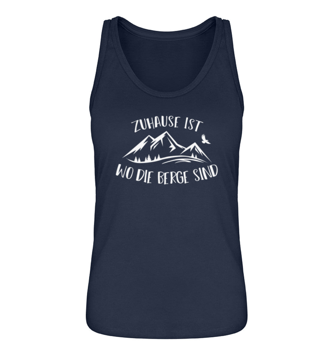 Zuhause ist wo die Berge sind - Damen Organic Tanktop Navyblau