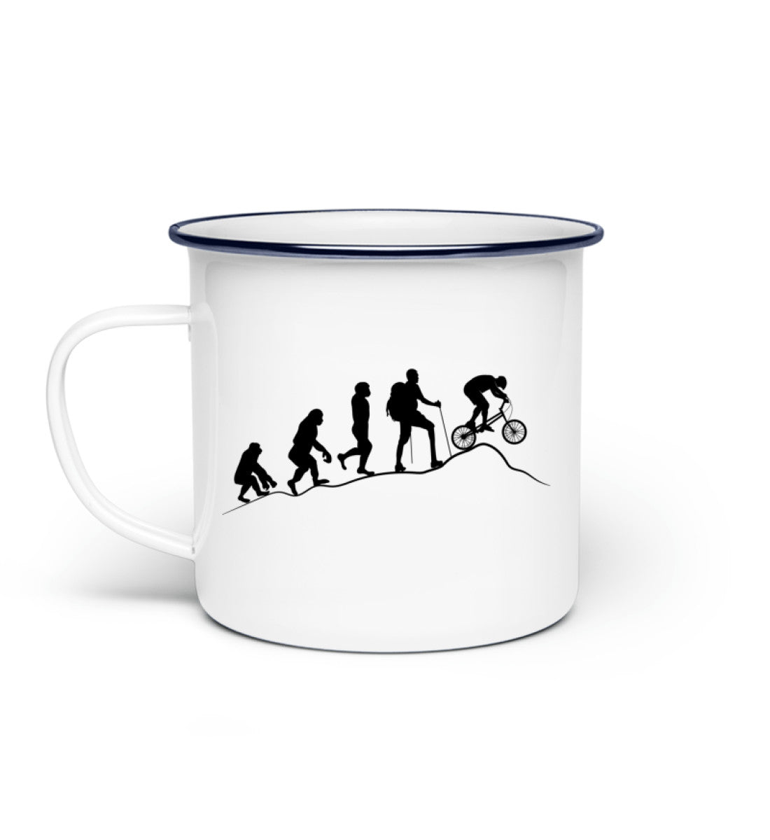 Mountainbike Evolution - Emaille Tasse mountainbike Default Title