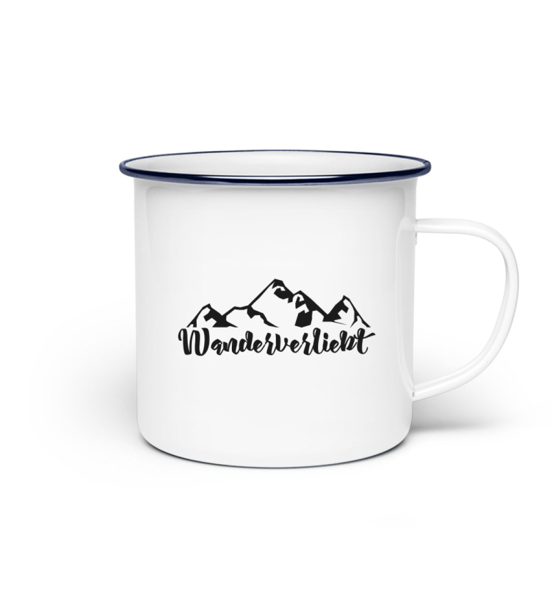 Wanderverliebt - Emaille Tasse wandern Default Title