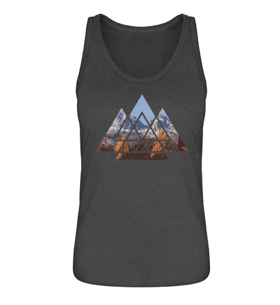 Berge Abstrakt - Damen Organic Tanktop berge wandern Grau (meliert)