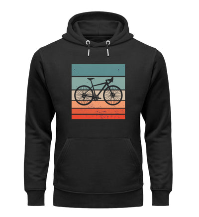 Vintage Fahrrad - Unisex Premium Organic Hoodie Schwarz