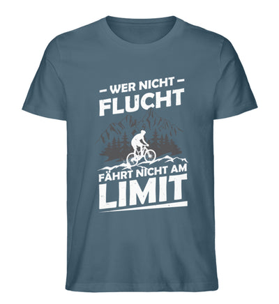 Wer nicht flucht wandert nicht am Limit - Herren Premium Organic T-Shirt fahrrad mountainbike Stargazer