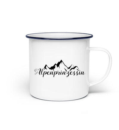 Alpenprinzessin - Emaille Tasse berge