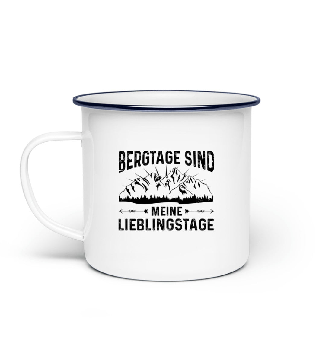 Bergtage - Lieblingstage - Emaille Tasse berge wandern Default Title