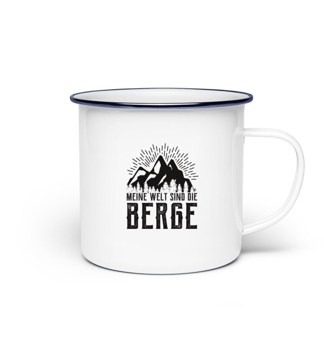 Meine Welt sind die Berge - Emaille Tasse berge Default Title