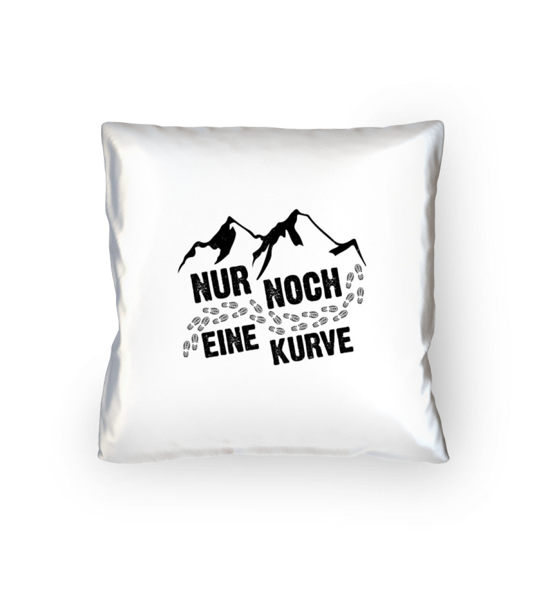 Nur noch eine Kurve - (B.W.) - Kissen (40x40cm) berge mountainbike wandern Default Title