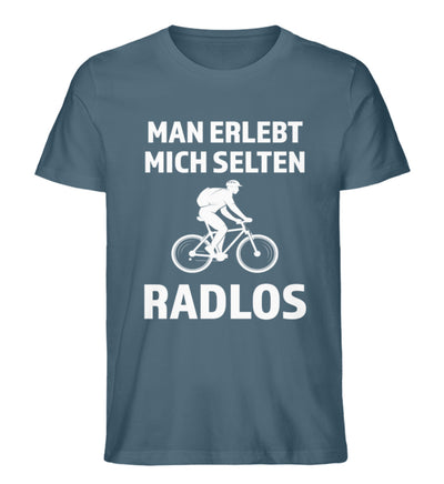 Man erlebt mich selten radlos - Herren Premium Organic T-Shirt fahrrad mountainbike Stargazer