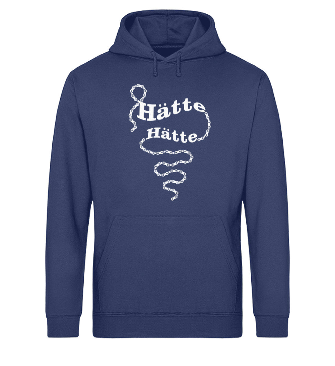 Hätte Hätte Fahrradkette - Unisex Organic Hoodie fahrrad mountainbike Navyblau