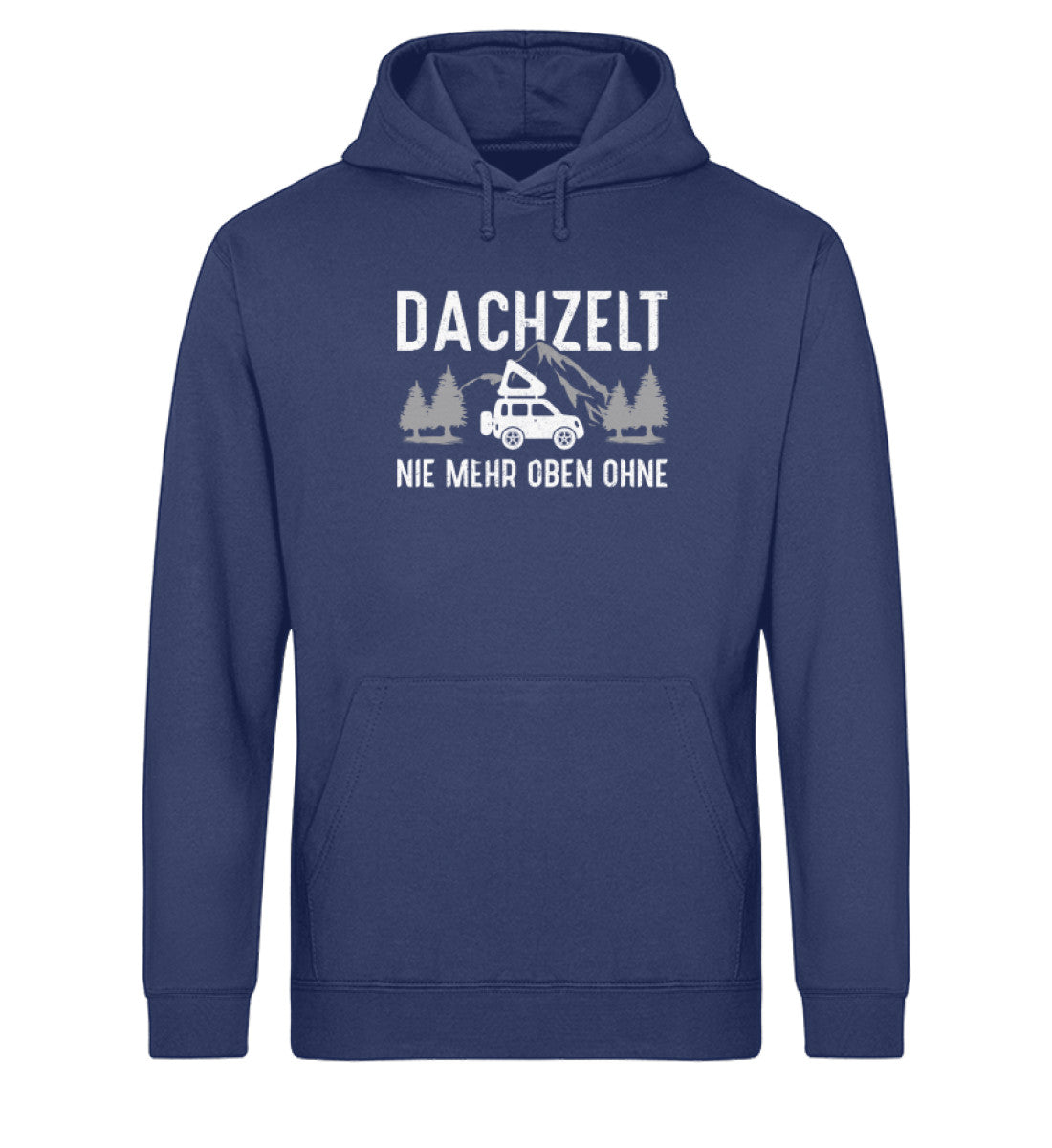 Dachzelt - Unisex Organic Hoodie camping Navyblau