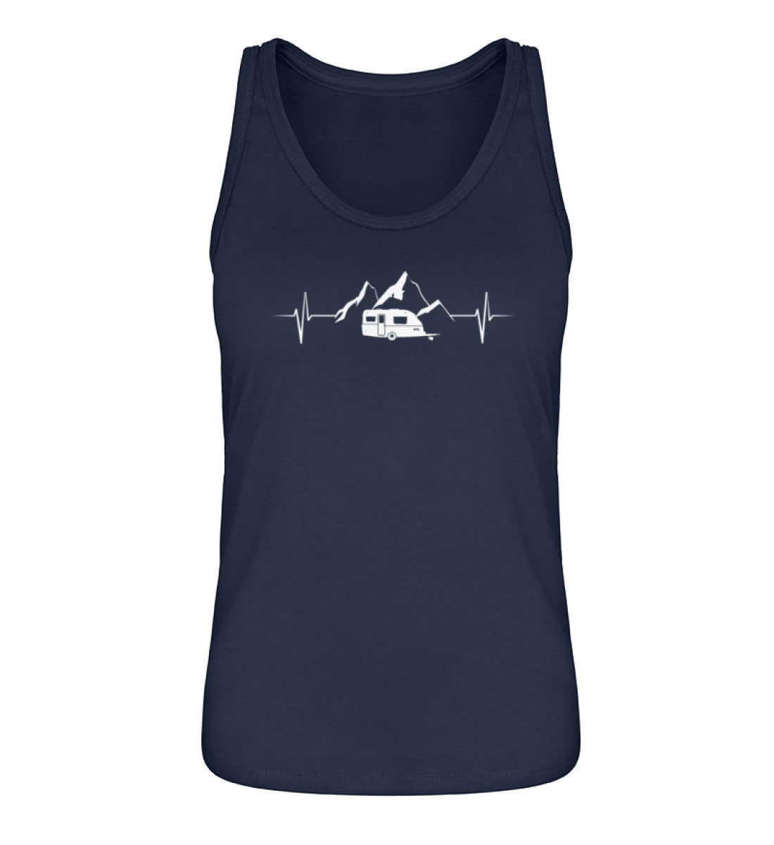 Wohnwagen Herzschlag - Damen Organic Tanktop camping Navyblau