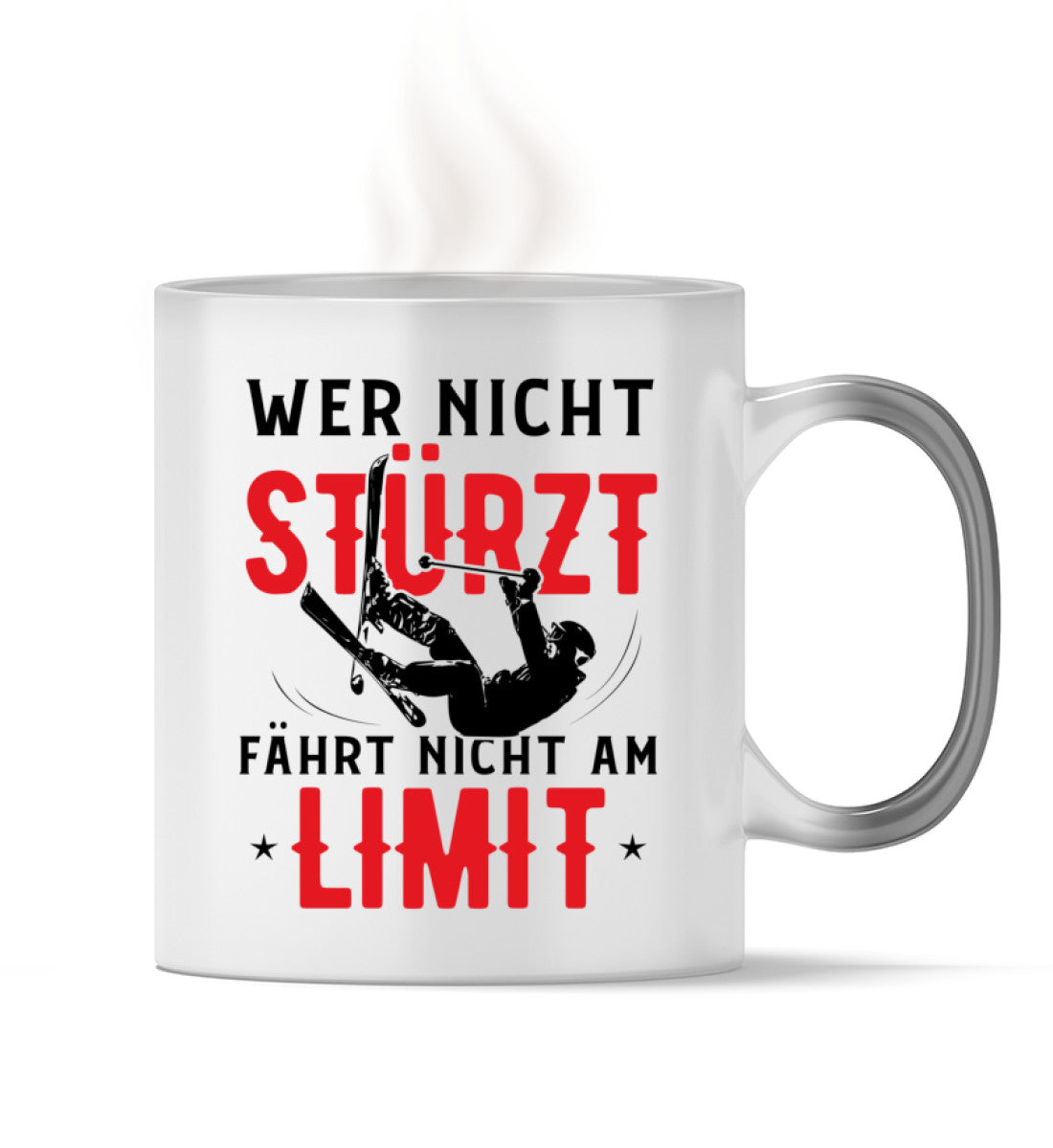 Wer nicht stürzt fährt nicht am Limit - Zauber Tasse ski Default Title