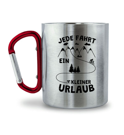 Jede Fahrt ein kleiner Urlaub - Karabiner Tasse fahrrad mountainbike