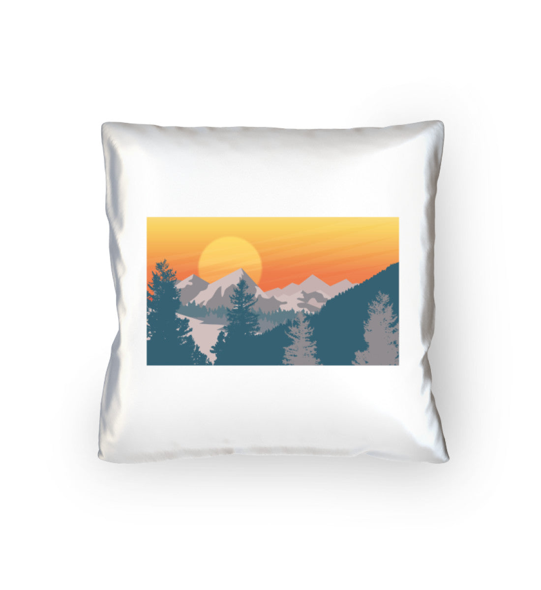 Berglandschaft und Sonne - Kissen (40x40cm) berge camping mountainbike Default Title