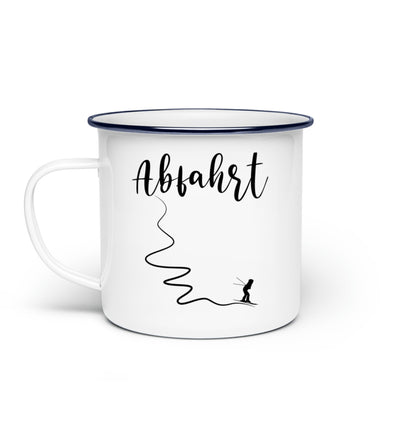 Abfahrt - Emaille Tasse ski Default Title