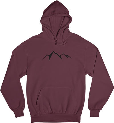 Bergwächter - Unisex Organic Hoodie berge Weinrot