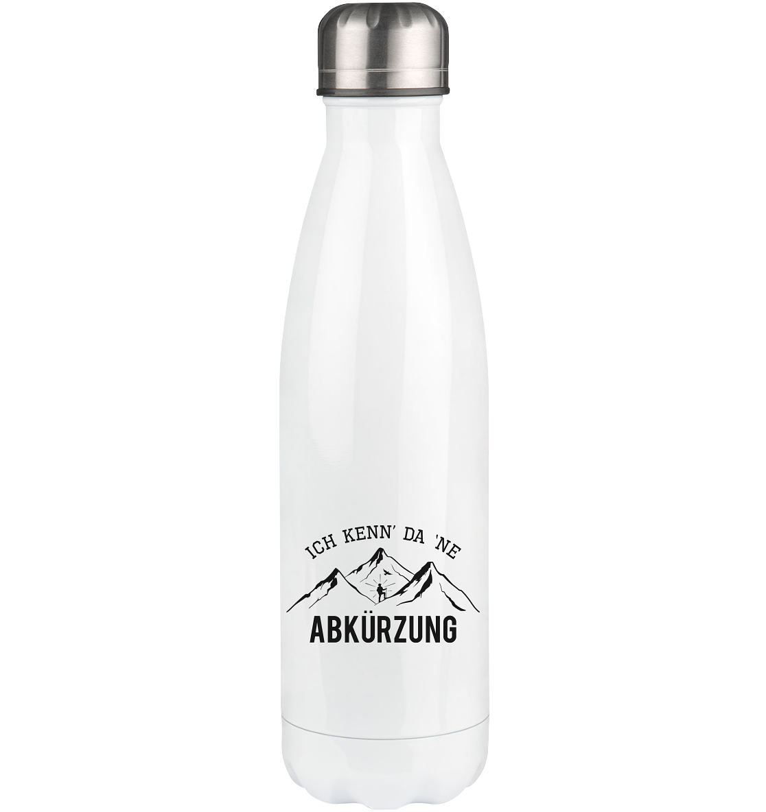 Ich kenne da ne Abkürzung - Edelstahl Thermosflasche berge wandern 500ml