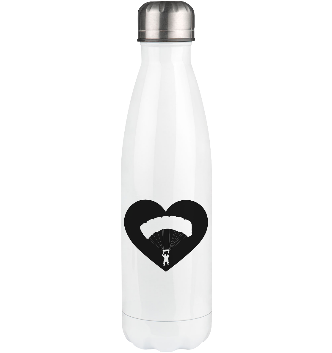 Heart 1 and Paragliding - Edelstahl Thermosflasche berge 500ml