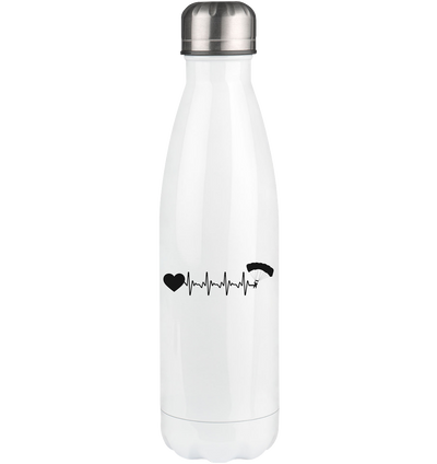 Heartbeat Heart and Paragliding - Edelstahl Thermosflasche berge 500ml