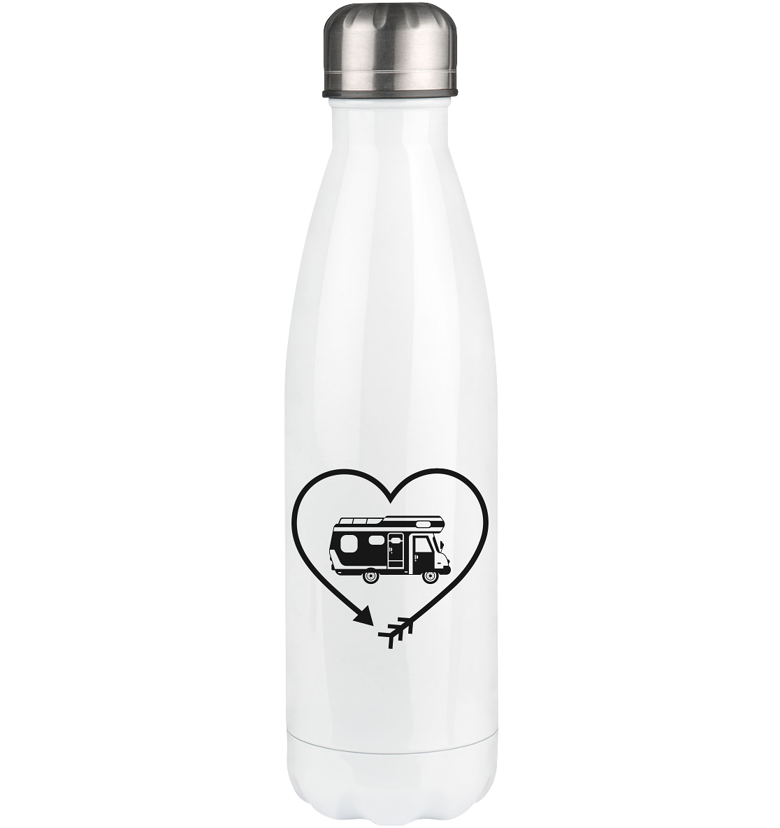 Arrow in Heartshape and Camping - Edelstahl Thermosflasche camping UONP 500ml