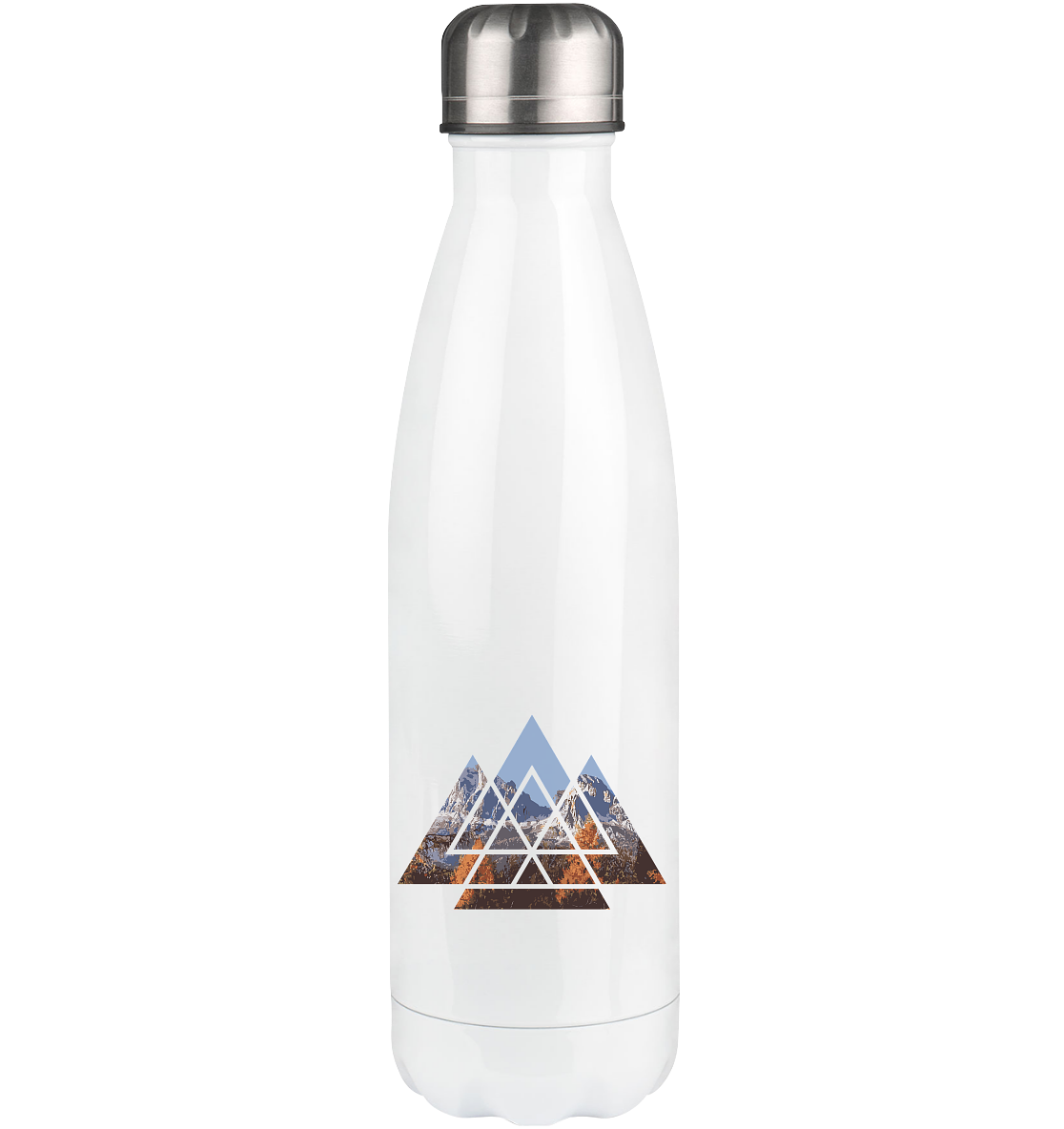 Berge Abstrakt - Edelstahl Thermosflasche berge wandern 500ml