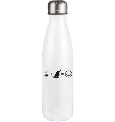 Coffee Emoji and Snowboarding - Edelstahl Thermosflasche snowboarden 500ml