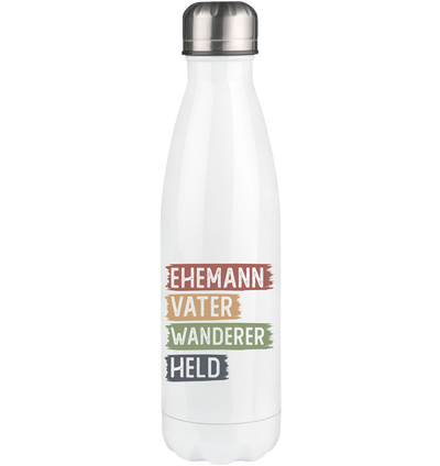 Ehemann, Vater, Wanderer, Held - Edelstahl Thermosflasche wandern 500ml