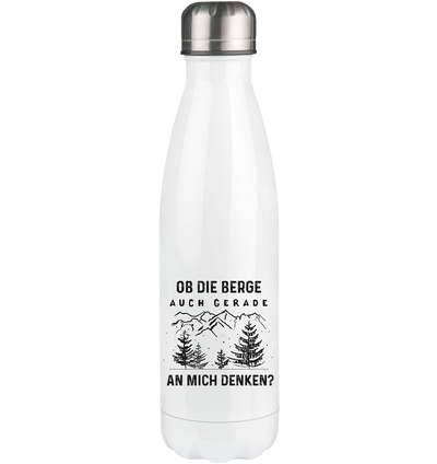 Ob die Berge auch gerade an mich denken - Edelstahl Thermosflasche berge 500ml