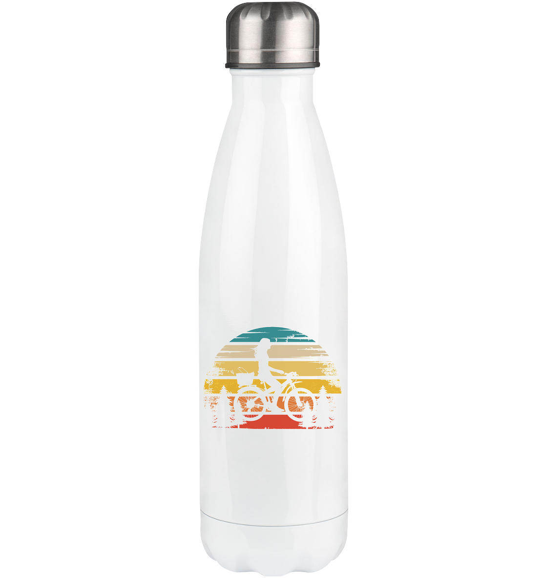 Retro Sun and Cycling - Edelstahl Thermosflasche fahrrad 500ml