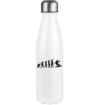 Evolution and Snowboarding - Edelstahl Thermosflasche snowboarden 500ml