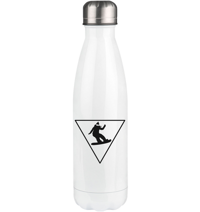 Triangle and Snowboarding - Edelstahl Thermosflasche snowboarden 500ml