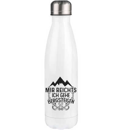 Mir reichts ich geh bergsteigen - Edelstahl Thermosflasche berge klettern 500ml