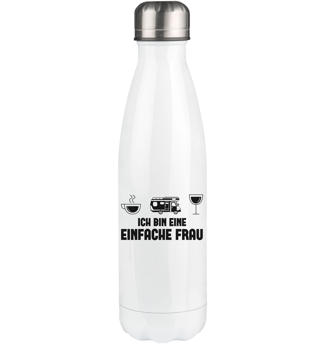 Ich Bin Eine Einfache Frau - Edelstahl Thermosflasche camping 500ml