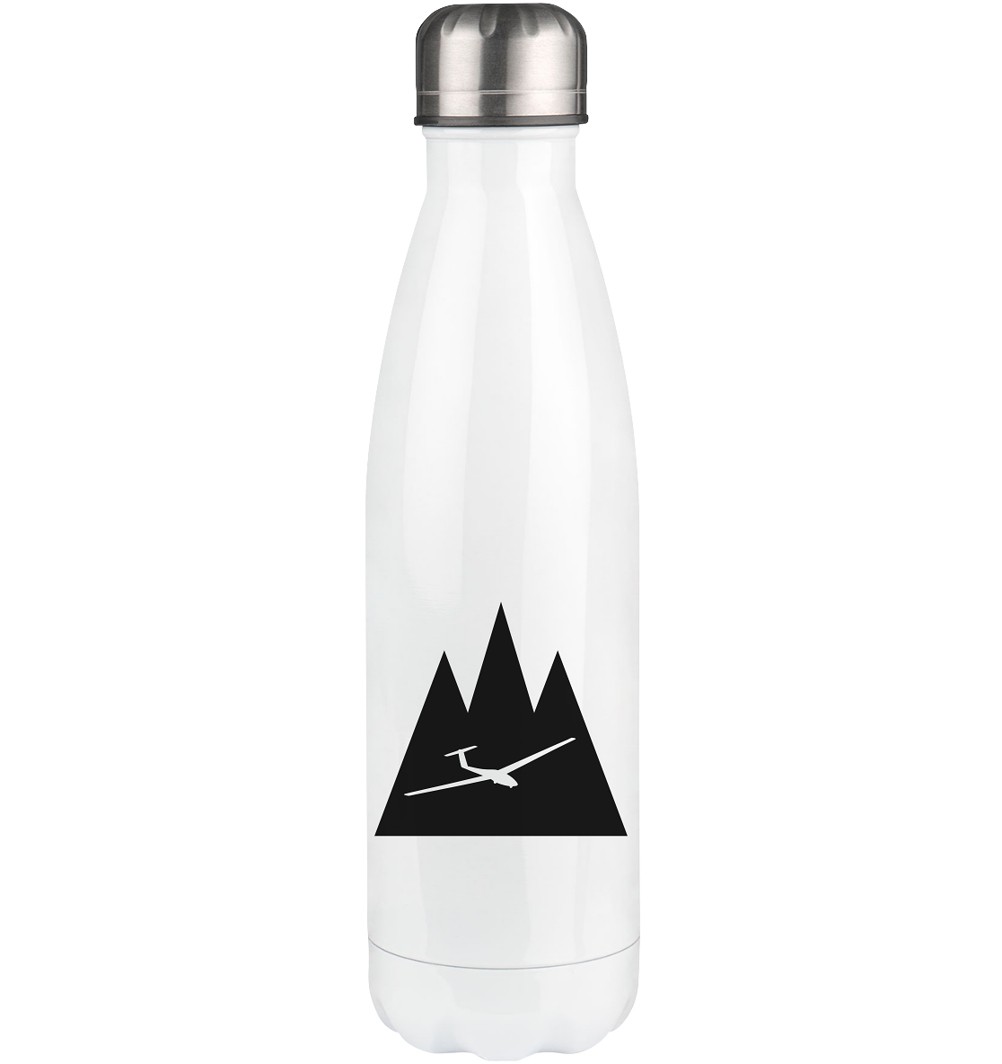 Triangle Mountain and Sailplane - Edelstahl Thermosflasche berge 500ml