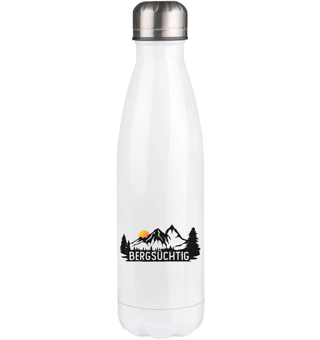 Bergsüchtig - Edelstahl Thermosflasche berge wandern 500ml