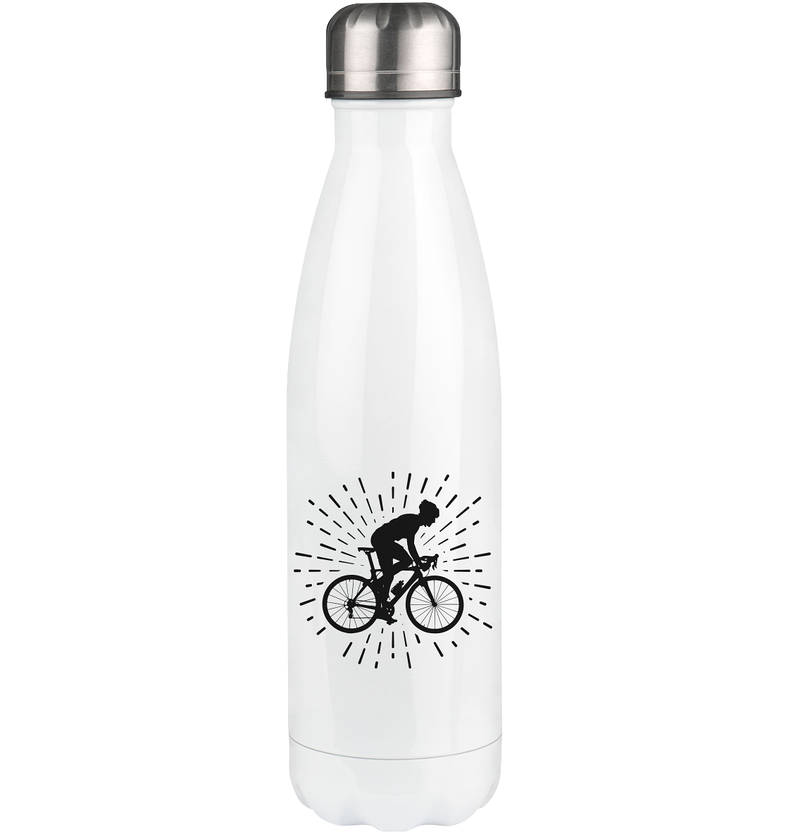 Firework and Cycling 1 - Edelstahl Thermosflasche fahrrad 500ml