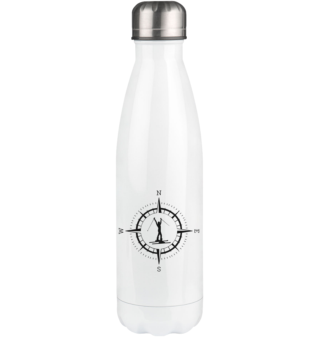 Compass and Skiing - Edelstahl Thermosflasche klettern ski 500ml