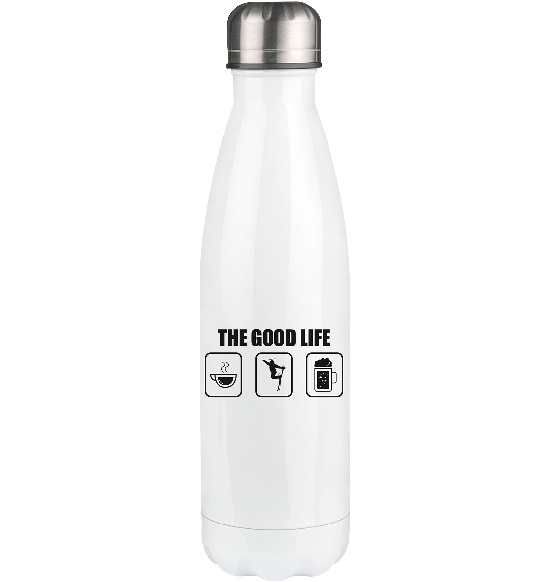 The Good Life - Edelstahl Thermosflasche klettern ski 500ml