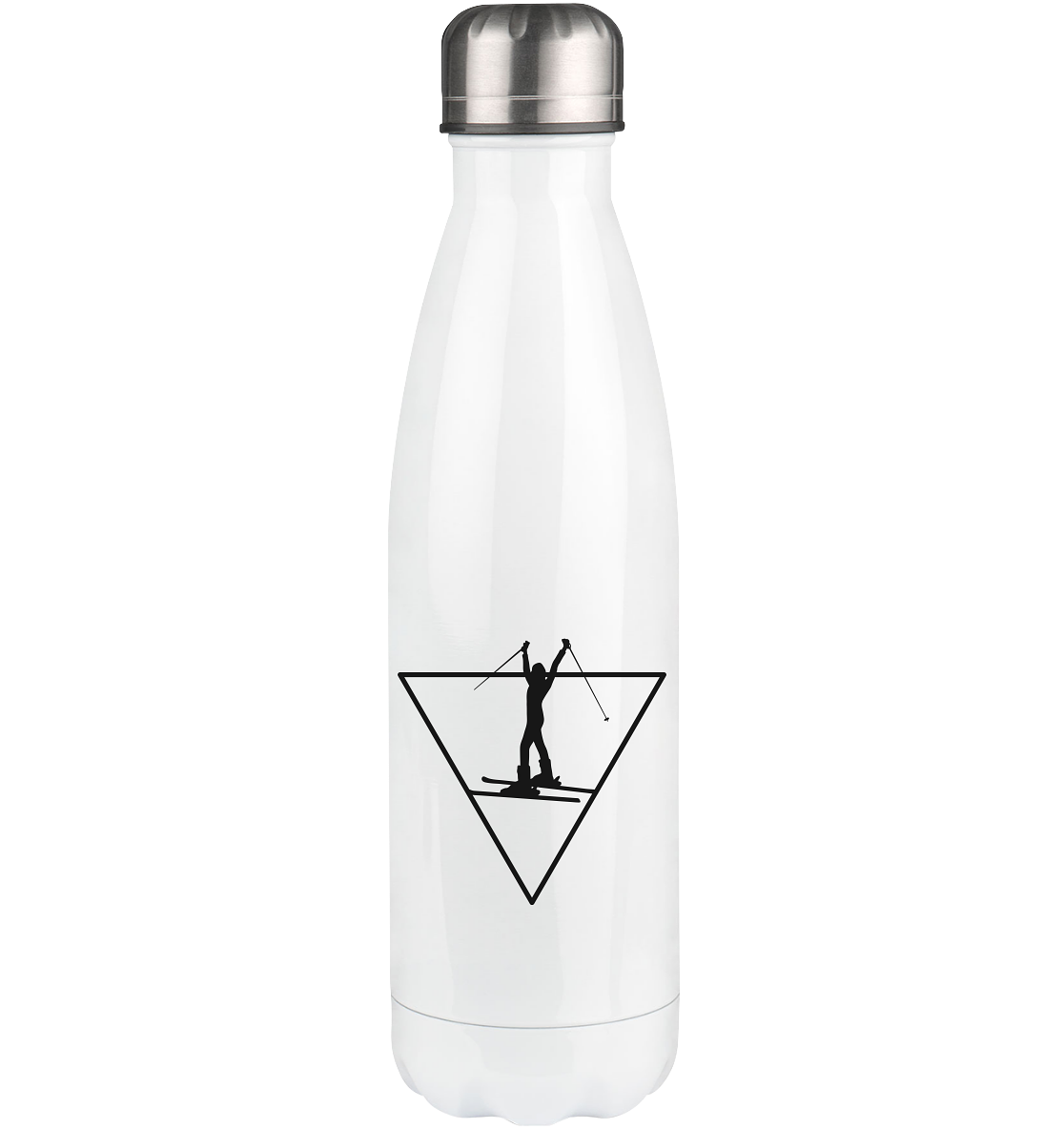 Triangle and Skiing - Edelstahl Thermosflasche klettern ski 500ml