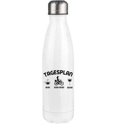 Tagesplan - Edelstahl Thermosflasche fahrrad 500ml