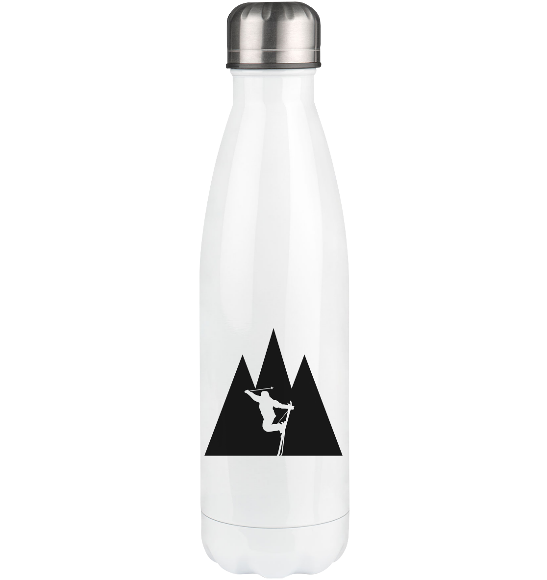 Triangle Mountain and Skiing - Edelstahl Thermosflasche klettern ski 500ml