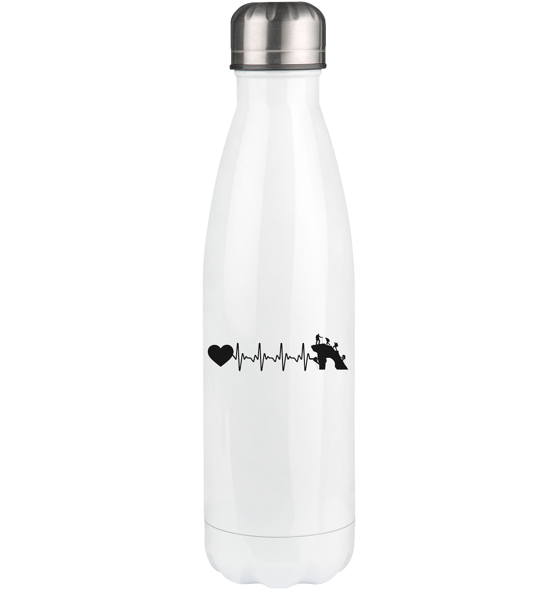 Heartbeat Heart and Climbing - Edelstahl Thermosflasche klettern 500ml