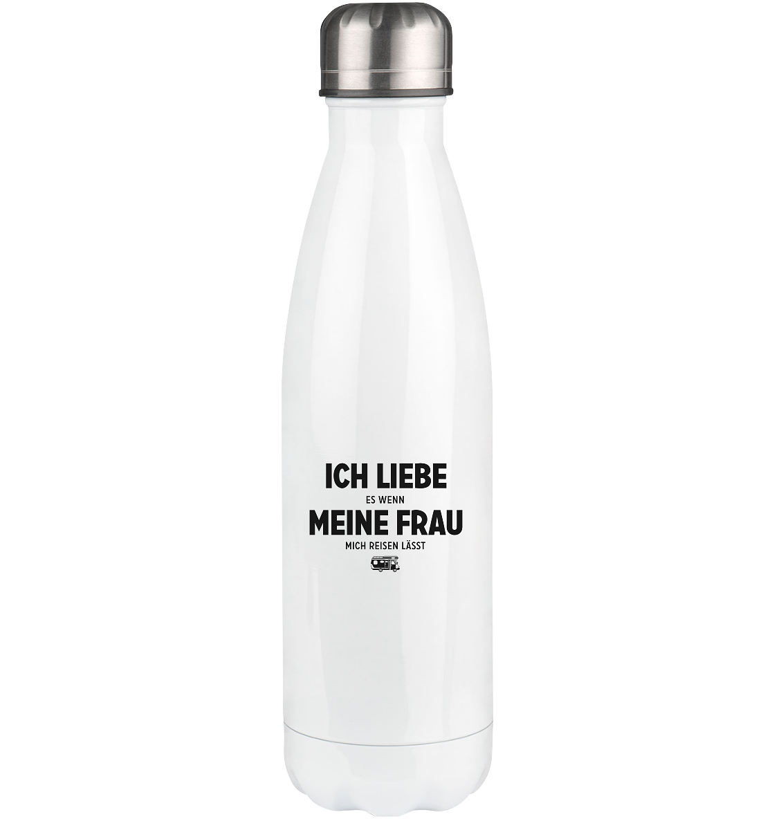 Ich Liebe Es Wenn Meine Frau Mich Reisen Lasst - Edelstahl Thermosflasche camping UONP 500ml