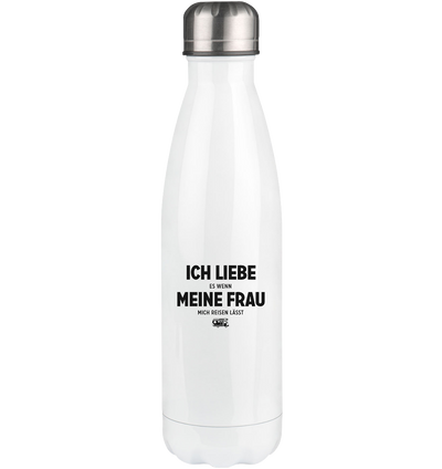 Ich Liebe Es Wenn Meine Frau Mich Reisen Lasst - Edelstahl Thermosflasche camping UONP 500ml