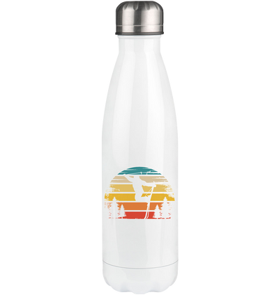 Retro Sun and Skiing - Edelstahl Thermosflasche klettern ski 500ml