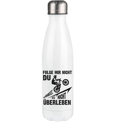 Folge Mir Nicht - Edelstahl Thermosflasche mountainbike 500ml