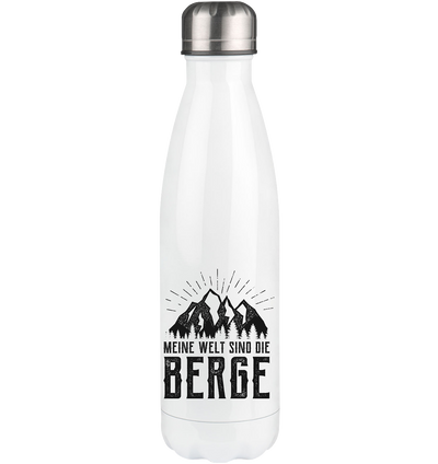 Meine Welt sind die Berge - Edelstahl Thermosflasche berge 500ml