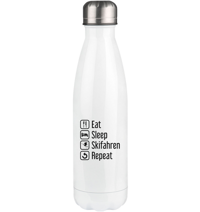 Eat Sleep Skifahren Repeat - Edelstahl Thermosflasche klettern ski 500ml