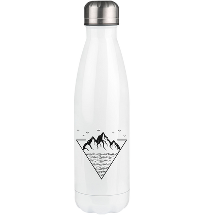 Berg Geometrisch - Edelstahl Thermosflasche berge wandern 500ml