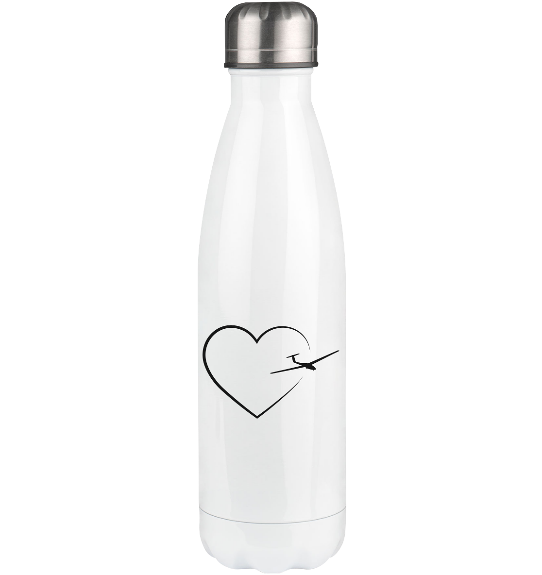 Heart 2 and Sailplane - Edelstahl Thermosflasche berge 500ml